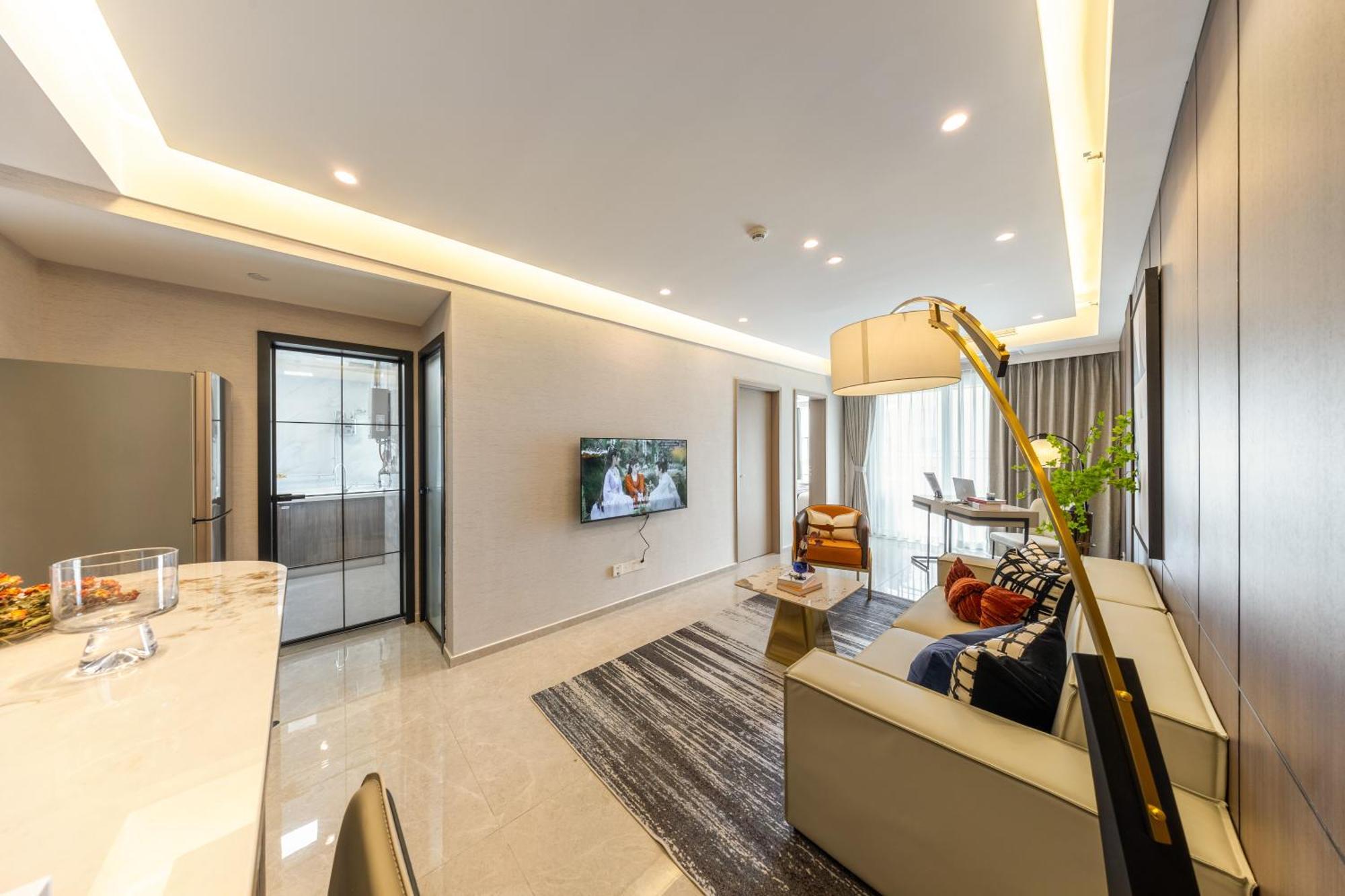 Boruisi Video And Audio Light House - Shenzhen Convention And Exhibition Center Gangxia Metro Station Aparthotel Ngoại thất bức ảnh